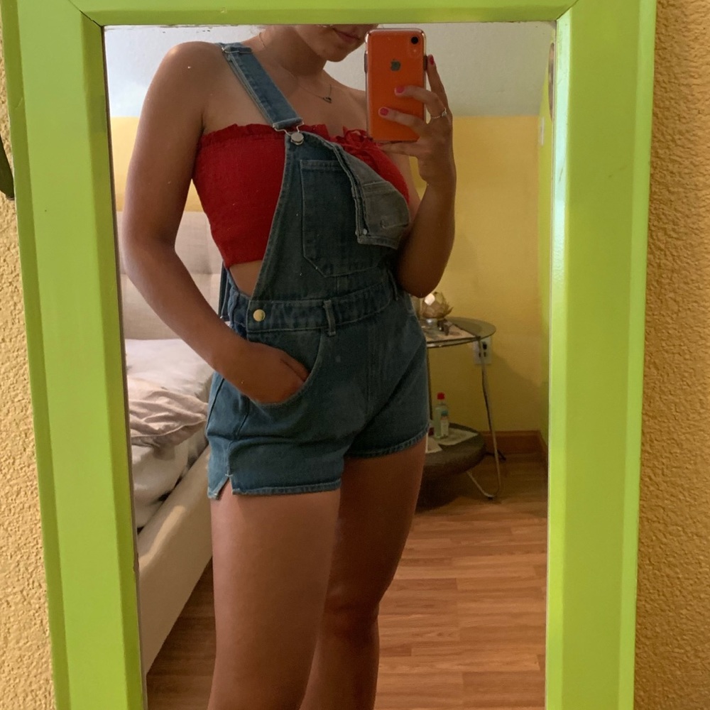 Denim overalls